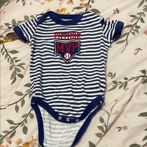 Swiggles Nautical Blue and White Bodysuit
